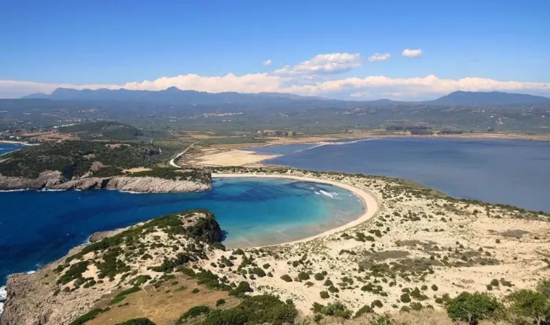Peloponez plaże Voidokilia